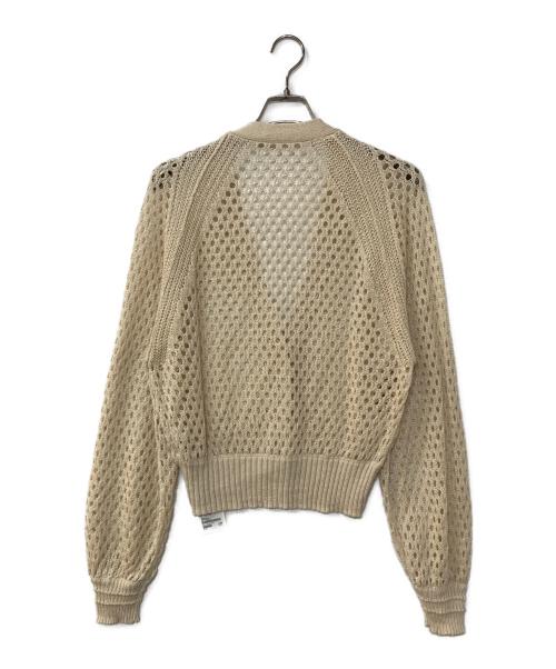 bractment（ブラクトメント）BRACTMENT (ブラクトメント) BM LI メッシュ カーディガン ベージュ サイズ:FREEの古着・服飾アイテム