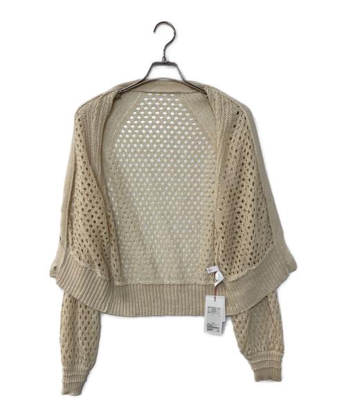 bractment（ブラクトメント）BRACTMENT (ブラクトメント) BM LI メッシュ カーディガン ベージュ サイズ:FREEの古着・服飾アイテム