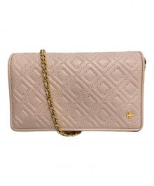 TORY BURCH（トリーバーチ）の古着「チェーンショルダーバッグ」｜ピンク