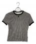 courreges（クレージュ）の古着「Houndstooth T-Shirt Tシャツ」｜ブラック