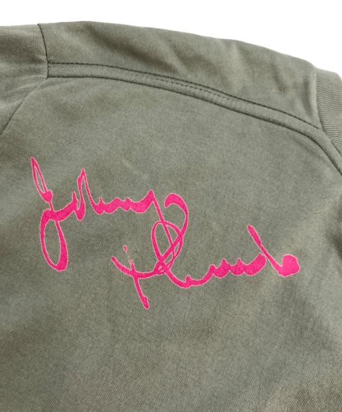 Thee Hysteric XXX（ジィ ヒステリックトリプルエックス）Thee Hysteric XXX (ジィ ヒステリックトリプルエックス) Johnny Thunders (ジョニーサンダース) JN N COLD BLOOD Tシャツ グリーン サイズ:Lの古着・服飾アイテム
