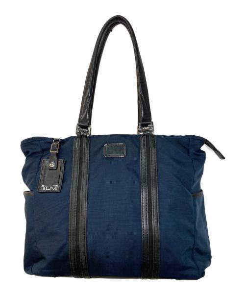 TUMI（トゥミ）TUMI (トゥミ) JARVIS ジャーヴィス ナイロンレザートートバッグ ブラック×ネイビーの古着・服飾アイテム