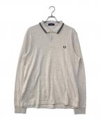 FRED PERRYフレッドペリー）の古着「The Fred Perry Shirt 長袖ポロシャツ」｜ベージュ