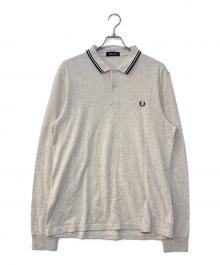 FRED PERRY（フレッドペリー）の古着「The Fred Perry Shirt 長袖ポロシャツ」｜ベージュ