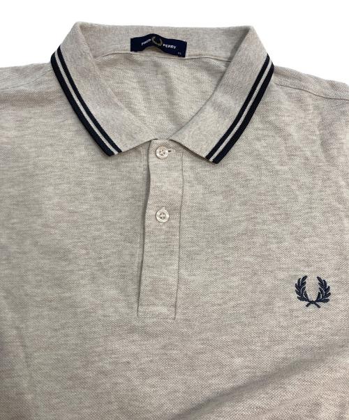 FRED PERRY（フレッドペリー）FRED PERRY (フレッドペリー) The Fred Perry Shirt 長袖ポロシャツ ベージュ サイズ:XLの古着・服飾アイテム