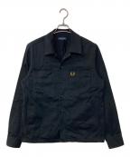 FRED PERRYフレッドペリー）の古着「Twill Overshirt シャツジャケット」｜ブラック