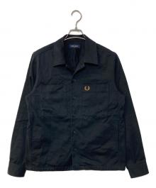 FRED PERRY（フレッドペリー）の古着「Twill Overshirt シャツジャケット」｜ブラック