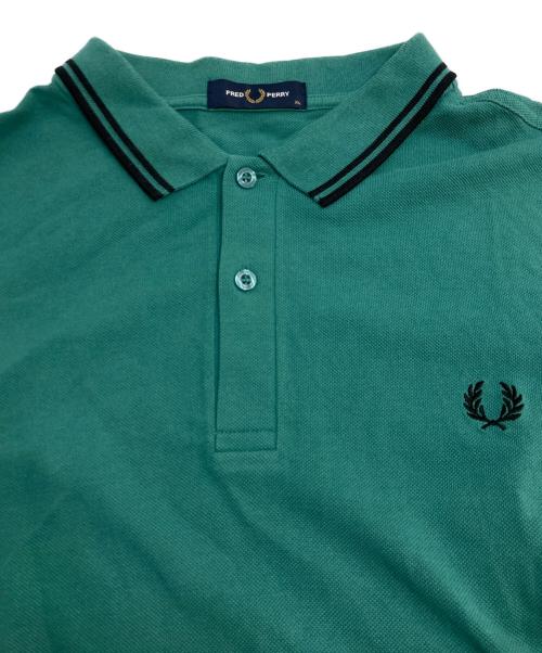 FRED PERRY（フレッドペリー）FRED PERRY (フレッドペリー) The Fred Perry Shirt フレッドペリーシャツ ポロシャツ グリーン サイズ:XLの古着・服飾アイテム