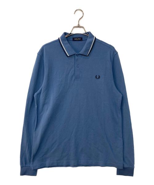 FRED PERRY（フレッドペリー）FRED PERRY (フレッドペリー) The Fred Perry Shirt 長袖ポロシャツ ブルー サイズ:XLの古着・服飾アイテム