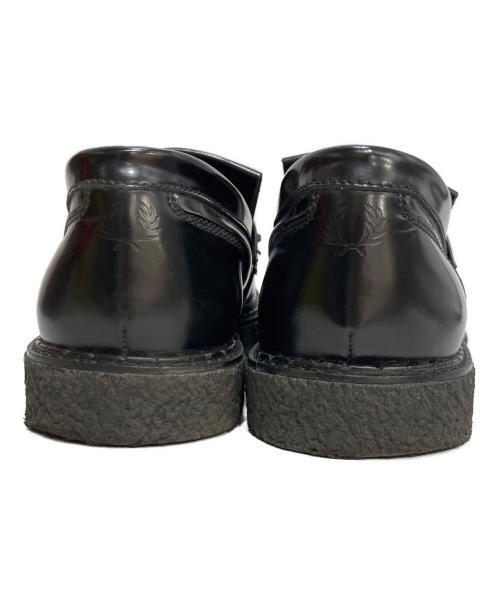 GEORGE COX（ジョージコックス）GEORGE COX (ジョージコックス) FRED PERRY (フレッドペリー) Tassel Loafer Leather タッセルローファー ブラック サイズ:UK8の古着・服飾アイテム