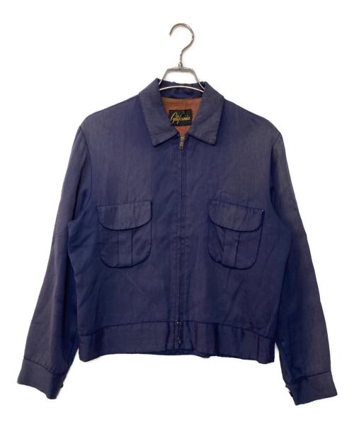 California（カリフォルニア）California (カリフォルニア) ギャバジンジャケット ネイビー サイズ:Mの古着・服飾アイテム