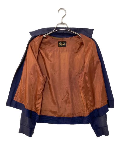 California（カリフォルニア）California (カリフォルニア) ギャバジンジャケット ネイビー サイズ:Mの古着・服飾アイテム