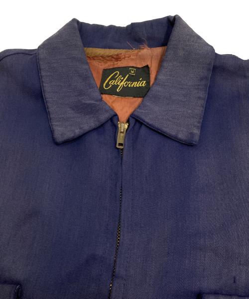 California（カリフォルニア）California (カリフォルニア) ギャバジンジャケット ネイビー サイズ:Mの古着・服飾アイテム