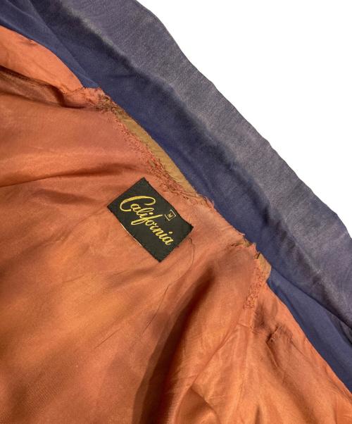 California（カリフォルニア）California (カリフォルニア) ギャバジンジャケット ネイビー サイズ:Mの古着・服飾アイテム