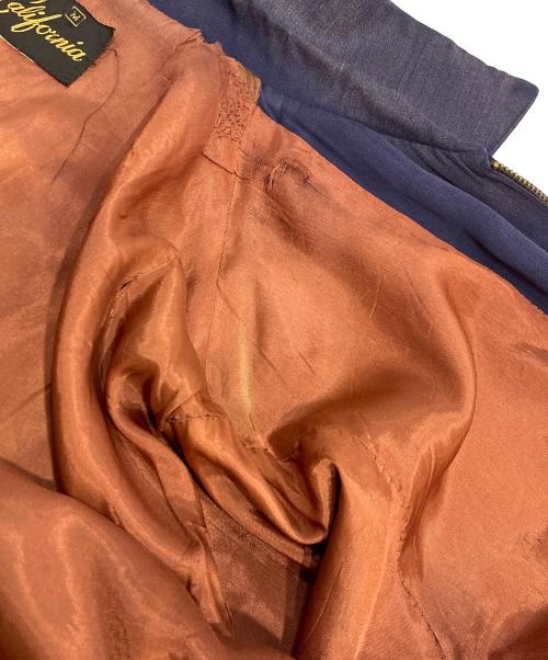 California（カリフォルニア）California (カリフォルニア) ギャバジンジャケット ネイビー サイズ:Mの古着・服飾アイテム
