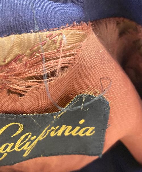 California（カリフォルニア）California (カリフォルニア) ギャバジンジャケット ネイビー サイズ:Mの古着・服飾アイテム