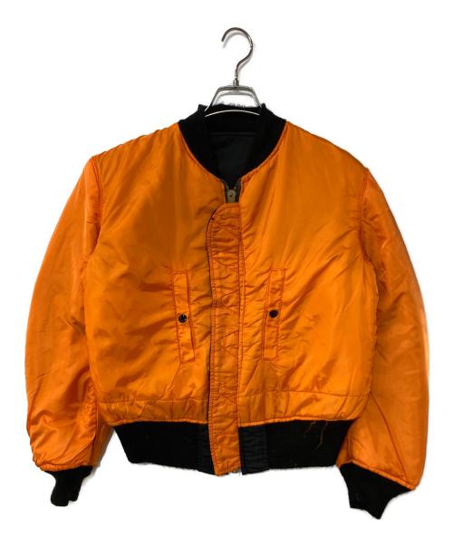 ALPHA（アルファ）ALPHA (アルファ) リバーシブルMA-1ジャケット ブラック サイズ:MEDIUMの古着・服飾アイテム