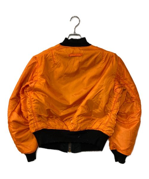 ALPHA（アルファ）ALPHA (アルファ) リバーシブルMA-1ジャケット ブラック サイズ:MEDIUMの古着・服飾アイテム