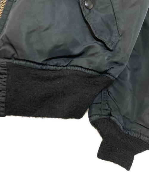 ALPHA（アルファ）ALPHA (アルファ) リバーシブルMA-1ジャケット ブラック サイズ:MEDIUMの古着・服飾アイテム