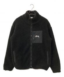 stussy（ステューシー）の古着「ボアジャケット」｜ブラック