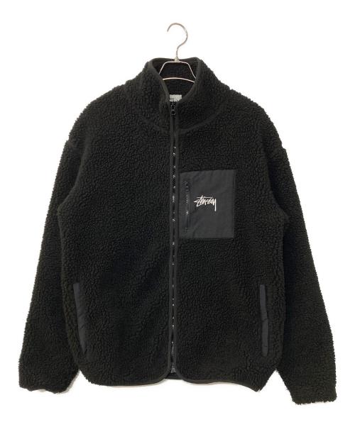 stussy（ステューシー）stussy (ステューシー) ボアジャケット ブラック サイズ:Lの古着・服飾アイテム