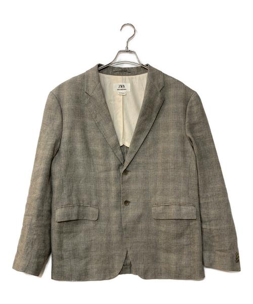 ZARA（ザラ）ZARA (ザラ) リネンレーヨンセットアップスーツ ベージュ サイズ:JKT EUR54/PANT EUR46の古着・服飾アイテム