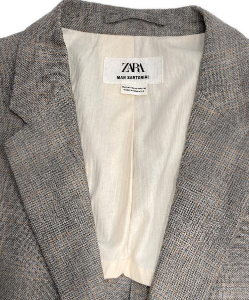 ZARA（ザラ）ZARA (ザラ) リネンレーヨンセットアップスーツ ベージュ サイズ:JKT EUR54/PANT EUR46の古着・服飾アイテム