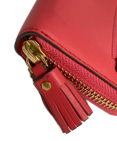 ANYA HINDMARCH（アニヤ・ハインドマーチ）ANYA HINDMARCH (アニヤ・ハインドマーチ) Small Zip Round Wallet Eyes  ピンクの古着・服飾アイテム