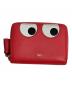 ANYA HINDMARCH（アニヤ・ハインドマーチ）の古着「Small Zip Round Wallet Eyes 」｜ピンク