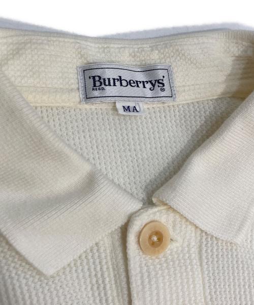 Burberry's（バーバリーズ）Burberry's (バーバリーズ) ロゴ刺繍サーマルポロシャツ ホワイト サイズ:MAの古着・服飾アイテム
