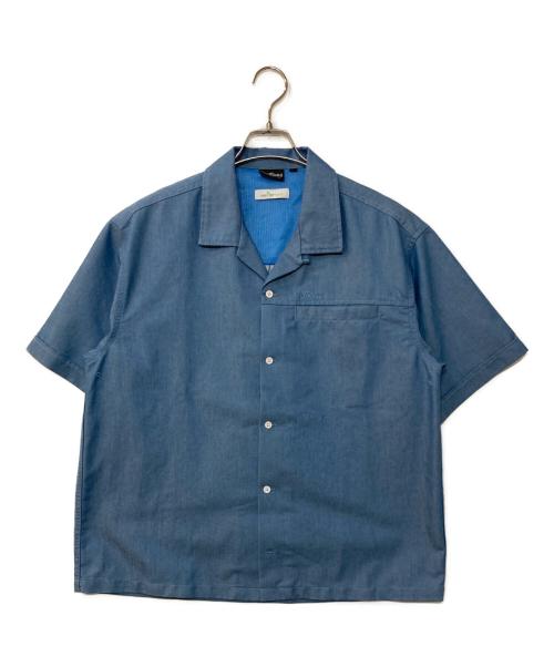 WILD THINGS（ワイルドシングス）WILD THINGS (ワイルドシングス) NANOTEX DENIM S/S SHIRT ナノテックスデニムS/Sシャツ ブルー サイズ:Mの古着・服飾アイテム
