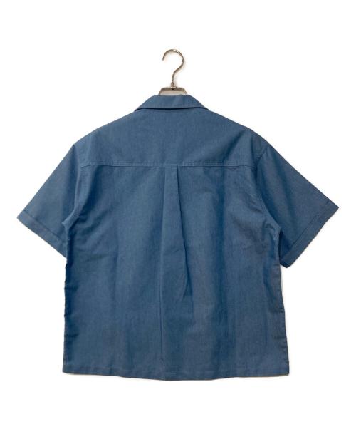 WILD THINGS（ワイルドシングス）WILD THINGS (ワイルドシングス) NANOTEX DENIM S/S SHIRT ナノテックスデニムS/Sシャツ ブルー サイズ:Mの古着・服飾アイテム