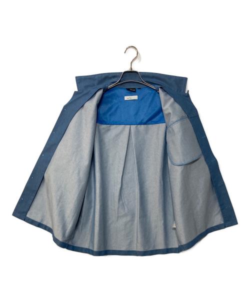 WILD THINGS（ワイルドシングス）WILD THINGS (ワイルドシングス) NANOTEX DENIM S/S SHIRT ナノテックスデニムS/Sシャツ ブルー サイズ:Mの古着・服飾アイテム