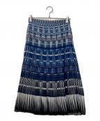 Kate Spade×THE MADISON AVEケイトスペード）の古着「Geometric Stripe Skirt」｜ブルー