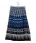 Kate Spade（ケイトスペード）の古着「Geometric Stripe Skirt」｜ブルー