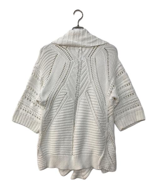 POLO RALPH LAUREN（ポロ・ラルフローレン）POLO RALPH LAUREN (ポロ・ラルフローレン) コットンニットカーディガン ホワイト サイズ:Mの古着・服飾アイテム