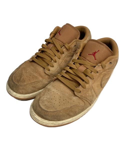 NIKE（ナイキ）NIKE (ナイキ) AIR JORDAN 1 LOW SE FLAX/FLAX-VARSITY RED-MUSLIN エア ジョーダン 1 LOW SE ブラウン サイズ:28の古着・服飾アイテム