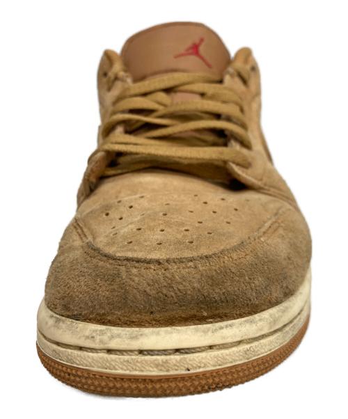 NIKE（ナイキ）NIKE (ナイキ) AIR JORDAN 1 LOW SE FLAX/FLAX-VARSITY RED-MUSLIN エア ジョーダン 1 LOW SE ブラウン サイズ:28の古着・服飾アイテム