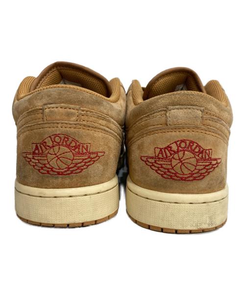 NIKE（ナイキ）NIKE (ナイキ) AIR JORDAN 1 LOW SE FLAX/FLAX-VARSITY RED-MUSLIN エア ジョーダン 1 LOW SE ブラウン サイズ:28の古着・服飾アイテム