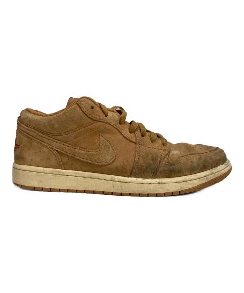 NIKE（ナイキ）NIKE (ナイキ) AIR JORDAN 1 LOW SE FLAX/FLAX-VARSITY RED-MUSLIN エア ジョーダン 1 LOW SE ブラウン サイズ:28の古着・服飾アイテム