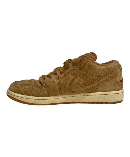 NIKE（ナイキ）NIKE (ナイキ) AIR JORDAN 1 LOW SE FLAX/FLAX-VARSITY RED-MUSLIN エア ジョーダン 1 LOW SE ブラウン サイズ:28の古着・服飾アイテム