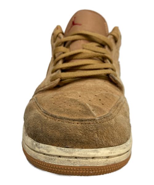 NIKE（ナイキ）NIKE (ナイキ) AIR JORDAN 1 LOW SE FLAX/FLAX-VARSITY RED-MUSLIN エア ジョーダン 1 LOW SE ブラウン サイズ:28の古着・服飾アイテム