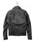 Denham (デンハム) 切替デザイン ジップアップ ライダースジャケット ブラック サイズ:XSMALL：18000円