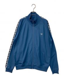 FRED PERRY（フレッドペリー）の古着「Taped Track Jacket トラックジャケット」｜ブルー