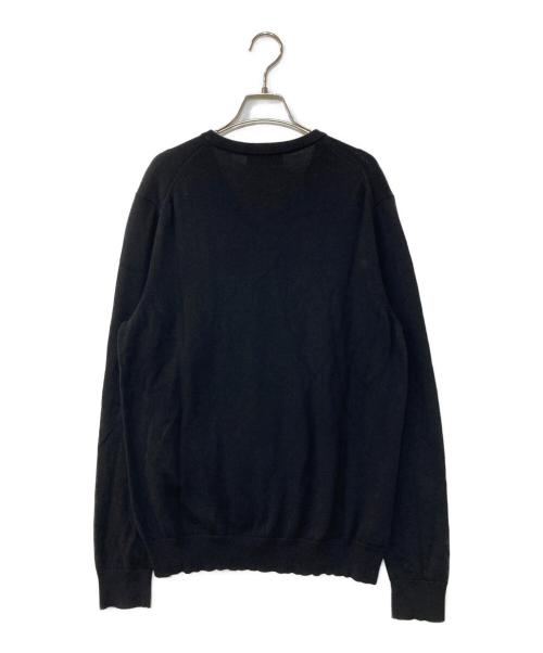 FRED PERRY（フレッドペリー）FRED PERRY (フレッドペリー) CLASSIC V NECK JUMPER クラシック Vネック ジャンパー  ブラック サイズ:Lの古着・服飾アイテム