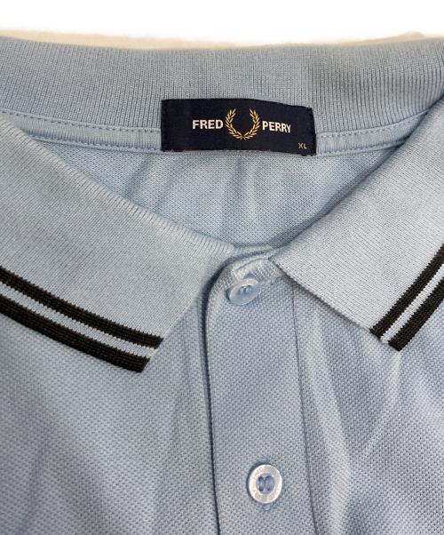 FRED PERRY（フレッドペリー）FRED PERRY (フレッドペリー) ポロシャツ ブルー サイズ:XLの古着・服飾アイテム