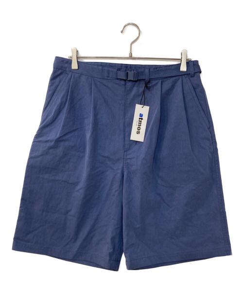 ATMOS（アトモス）atmos (アトモス) 2-Tuck Baggy Shorts 2 タック バギー ショーツ ブルー サイズ:Lの古着・服飾アイテム