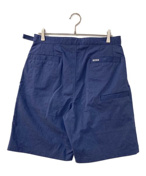 ATMOS（アトモス）atmos (アトモス) 2-Tuck Baggy Shorts 2 タック バギー ショーツ ブルー サイズ:Lの古着・服飾アイテム