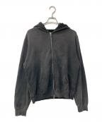 NO MAINTENANCEノーメンテナンス）の古着「DARTED ZIP HOODIE」｜グレー