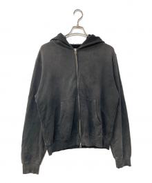 NO MAINTENANCE（ノーメンテナンス）の古着「DARTED ZIP HOODIE 」｜グレー
